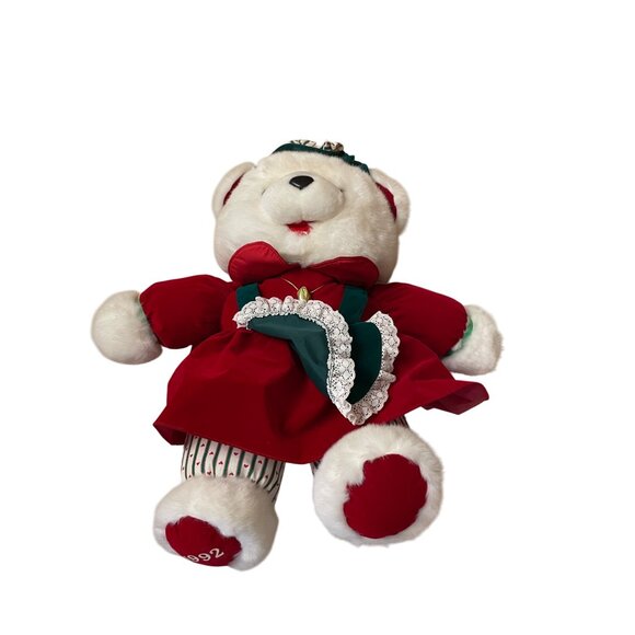 Vintage 1992 Dakin Dream Teddy Bear In Holiday Outfit 19" Large - Picture 3 of 7
